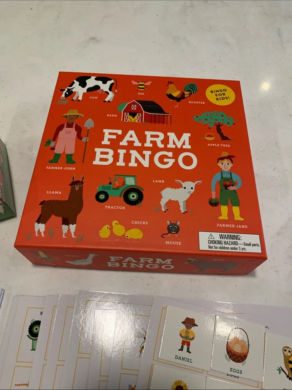 Lawrence King Farm Bingo Board Learning Game For Children LIKE NEW Animals Party